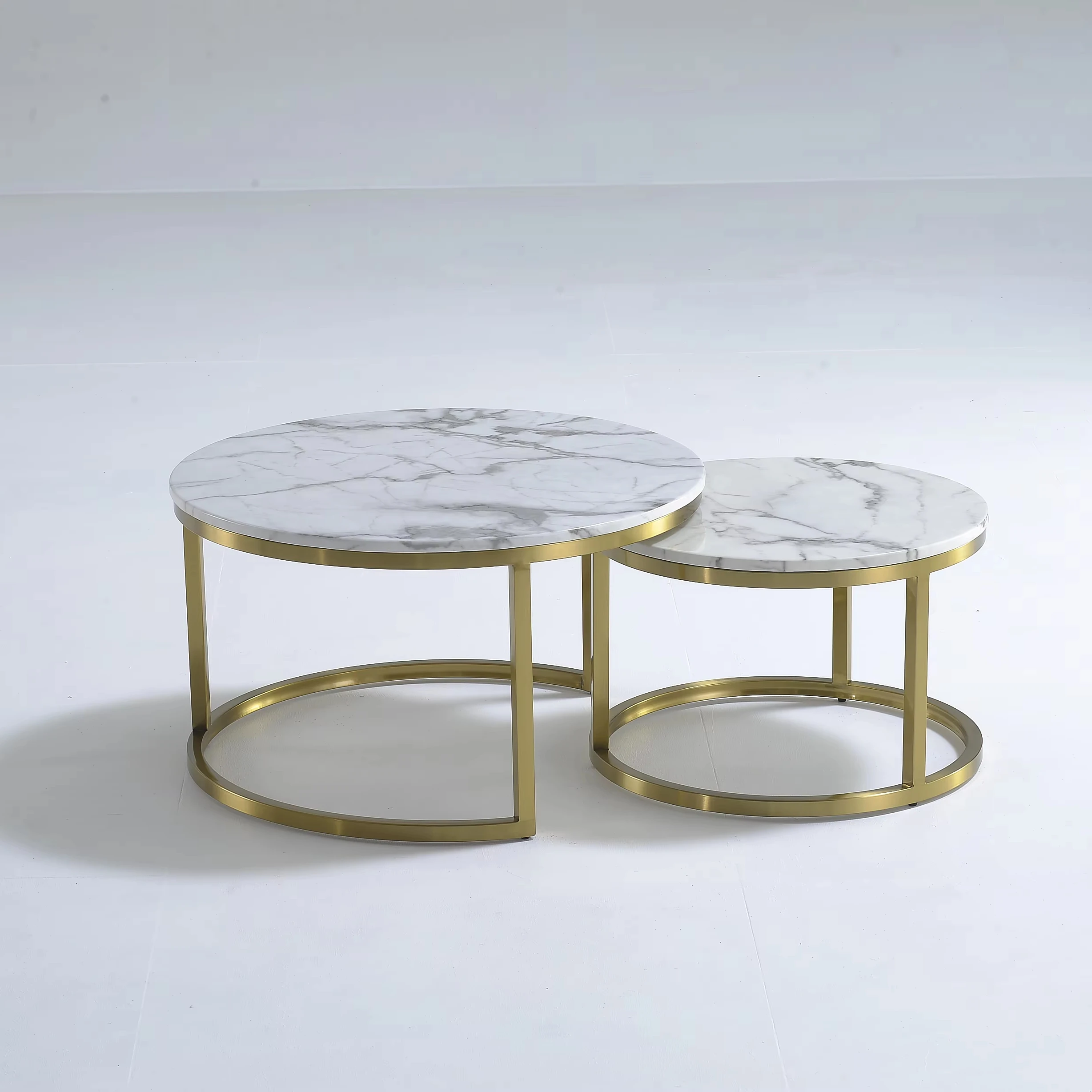 

# WMarble Golden Side Coffee Table