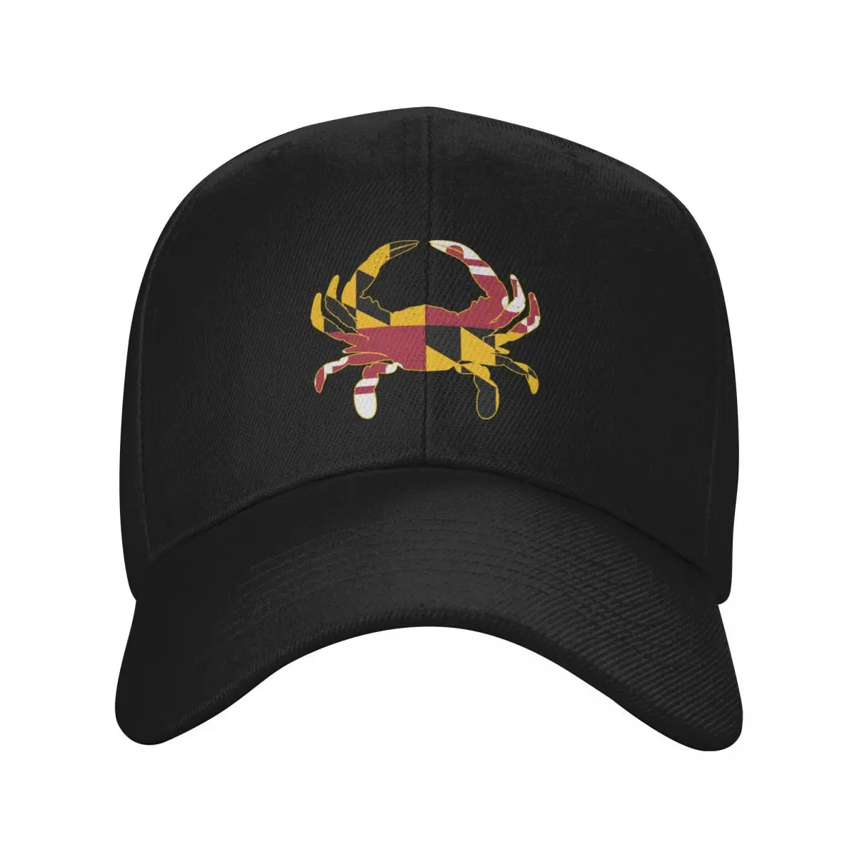 

Maryland Crab with Vintage Flag - Chesapeake Bay MD Pride Baseball Cap Streetwear Fishing cap Woman Hats Men's
