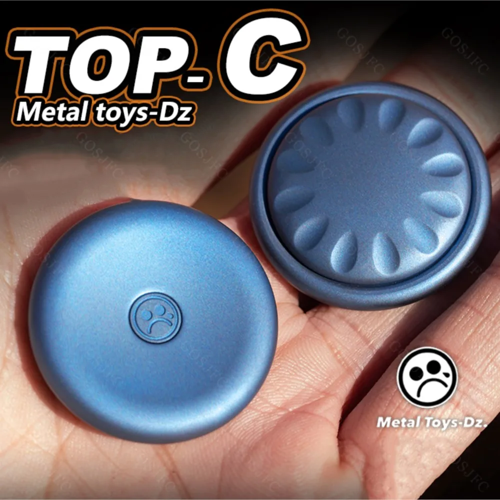 DZ TOP C Push Slider Fingertip Gyro Cool Stress Relief EDC Metal Toys Hand Spinner