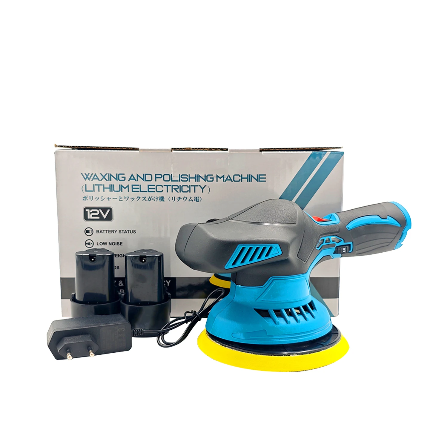 Wholesale 6-inch double-action wireless car polisher, mini battery, industrial-grade car polisher and polishing grinder view 6