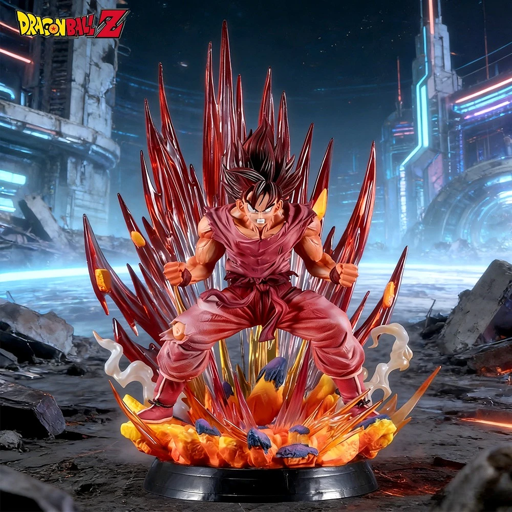 

Фигурка аниме-персонажа Драгон Болл: Гоку в режиме Кайоукен, 38 см/14,96 дюйма, ПВХ-статуэтка, настольное украшение, коллекционная модель, игрушка, подарок