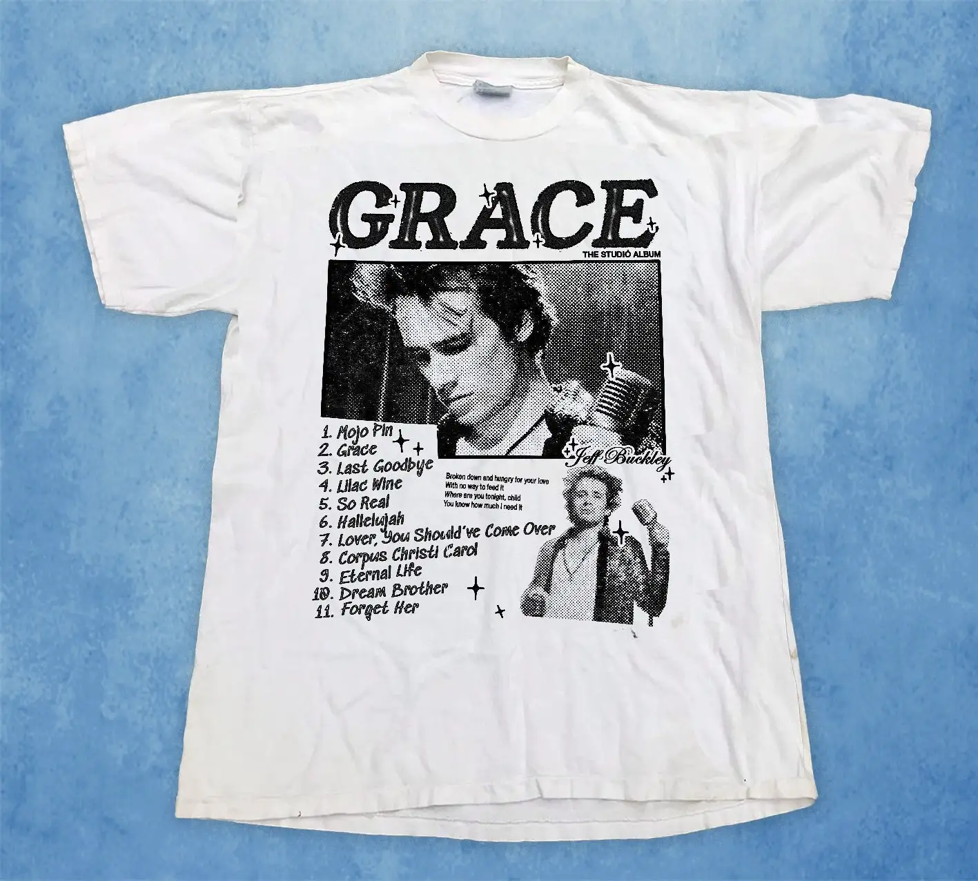 Jeff Buckley Grace T shirt indie rock postrock