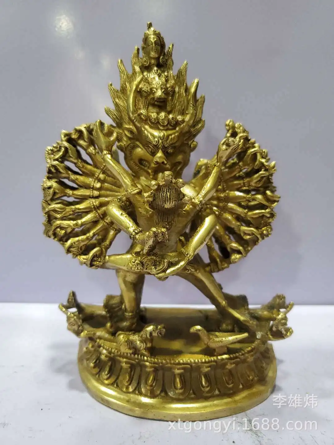 

Seven-inch bronze Vajra statue of Tantric Buddha wholesale