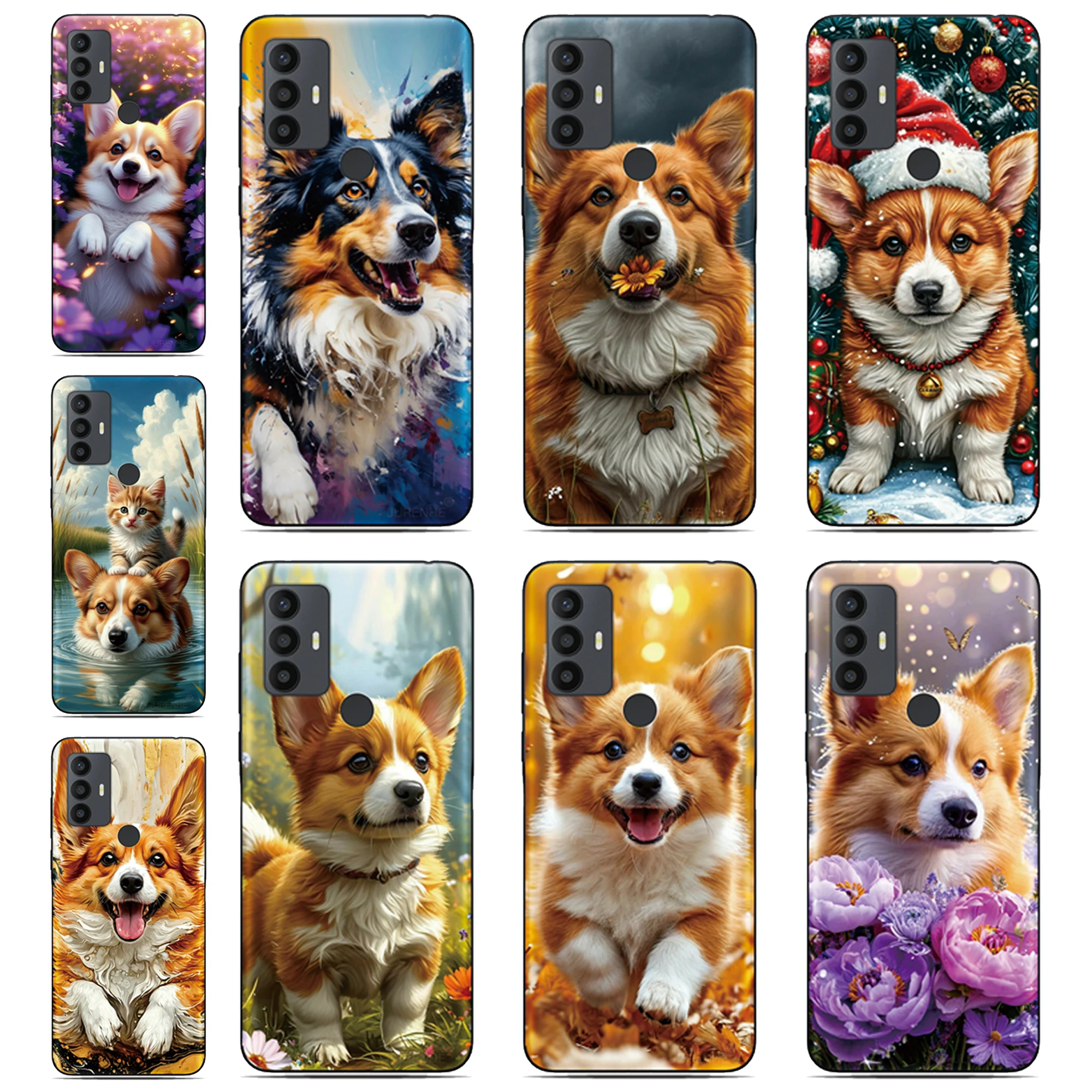 Funda de teléfono con diseño de perro Corgi para Nokia C32 G42 6,2 7,2 5,4 G21 C21 C1 C01 G11 Plus C12 C31 C02 G22 G20 G10 C10 C20 8 C3 2,4