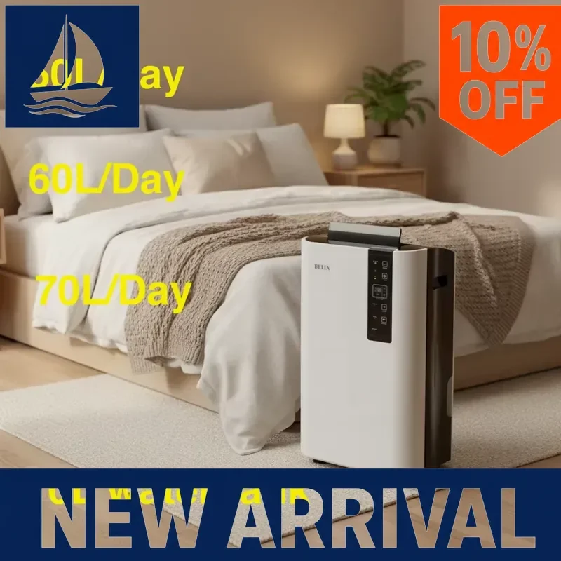 for. Dehumidifier 127 Pints Day Large Room 1074 Sq Ft Quiet Auto Restart Adjustable Humidistat Home Basement Garage Moisture