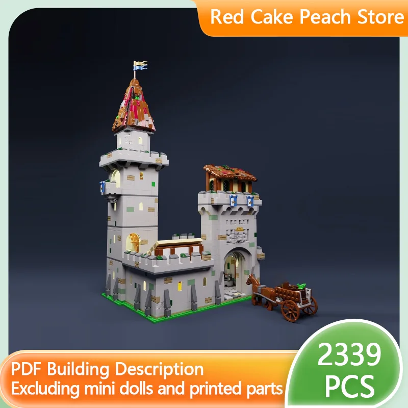 

Medieval Castle Model MOC Building Bricks Castle Gate House Modular Technology Children Holiday Gifts Assemble Toys Suit