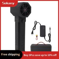 A68M-Turbo Jet Fan Handheld Powerful Air Blower LED Lighting Turbo Fan 64Mm Brushless Motor Electric Duct Fan US Plug