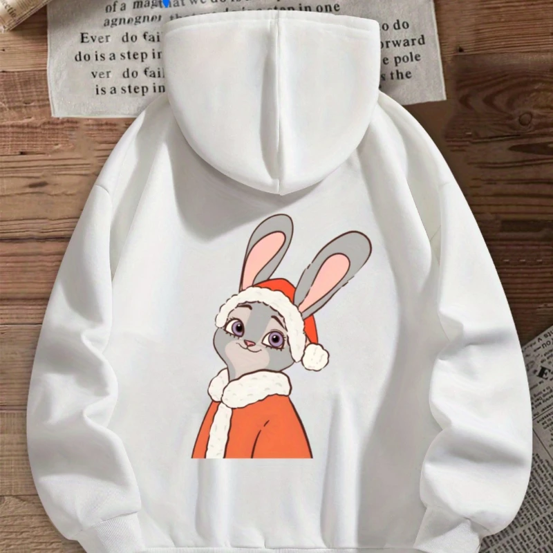 هودي ديزني من Zootopia's Judy Hopps Fashion Trendy Fabric Soft Machine قابل للغسل في الغسالة