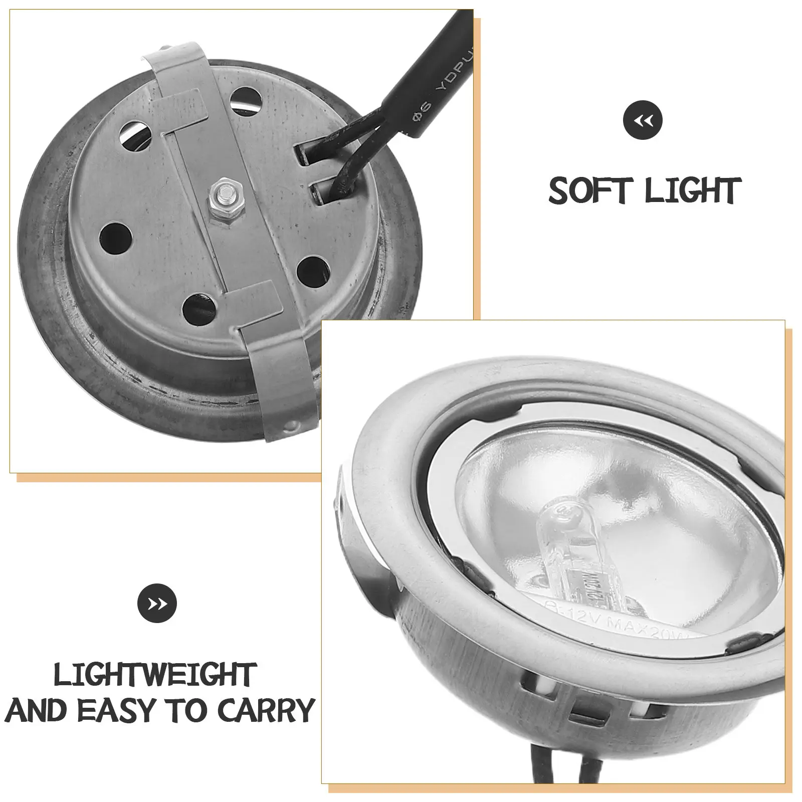 2pcs Range Hood Bulb Light Kitchen Range Hood Light Bulb Replacement Universal Led Lamp 12v Round Lamp Kitchen Stove Appliance