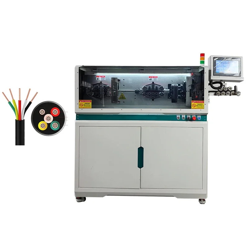 Automatic Cable Rotary Cutting Stripper (0 -26 Mm) EW-05H-2R 150 Mm2 Wire Cutting Stripping Machine