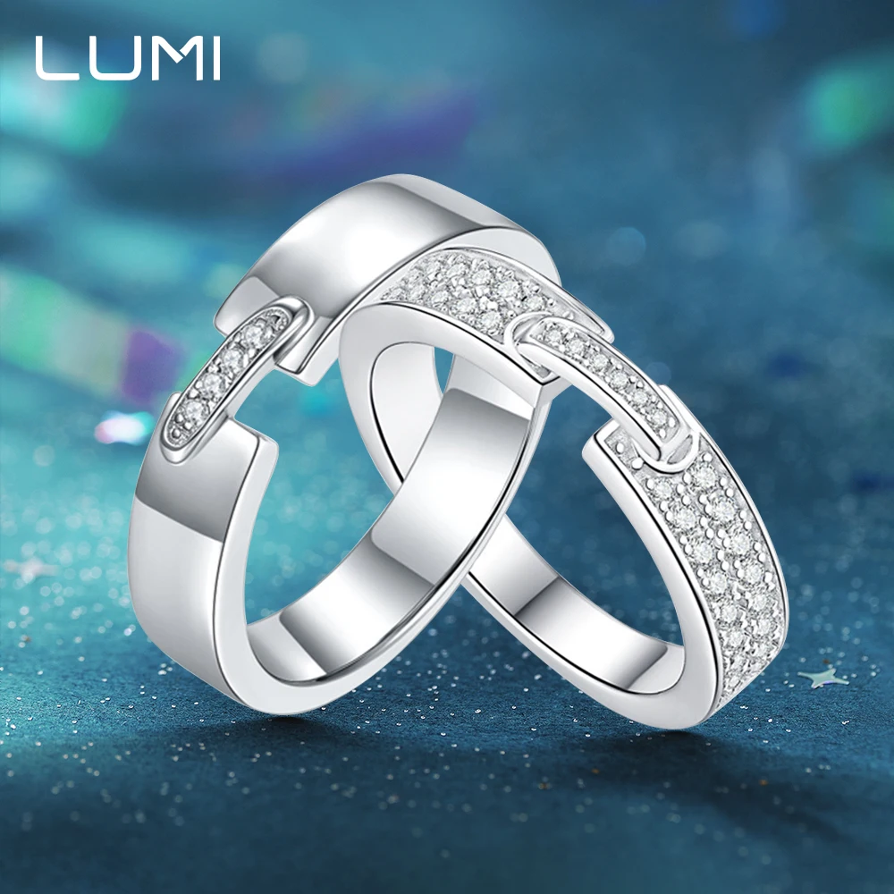 

All are Original D-color Moissanite S925 Silver Couple Ring for Women Men Party Anniversary Birthday Jewelry Present