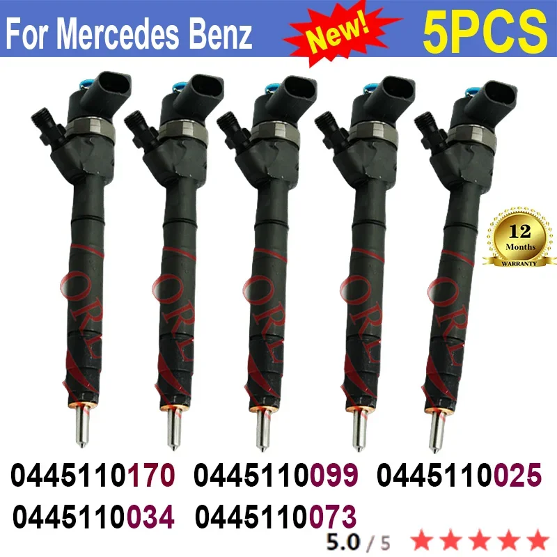 5PCS For BOSCH Mercedes Benz 0445110170 0445110099 0445110025 0445110034 0445110073  High Quality Injector Nozzle