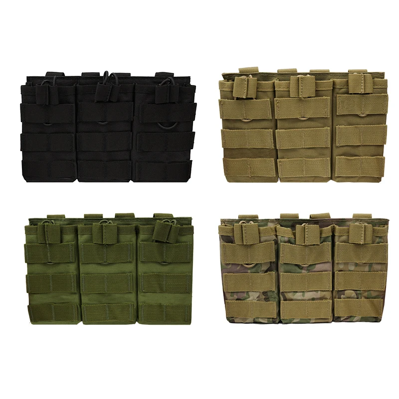 Nylon Molle Bag Hunting Molle Pouch Bag Equipment Tank Top Magazine Bag Three Barrels