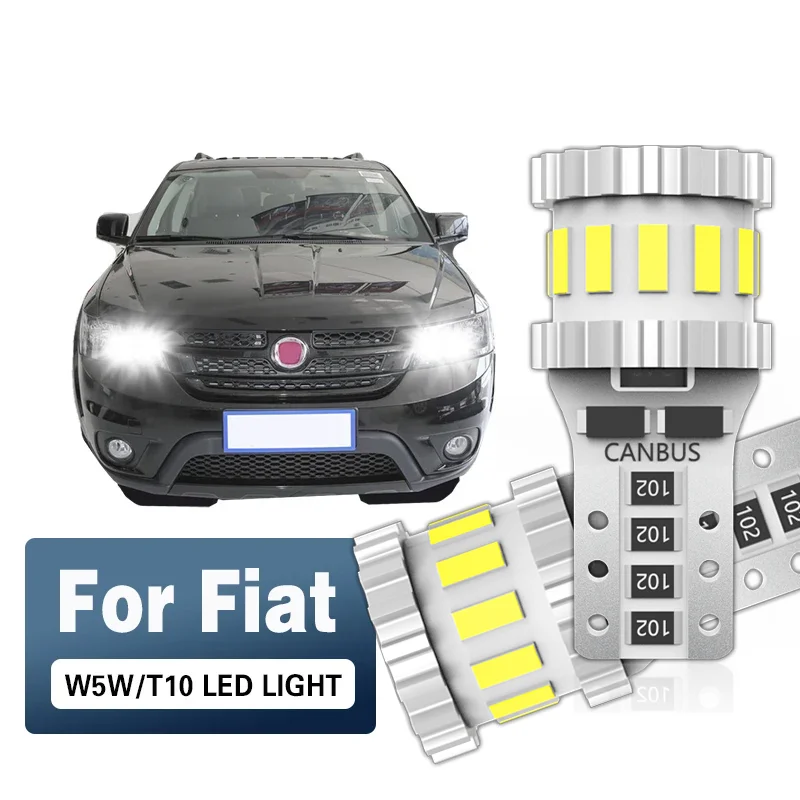 

For Fiat Bravo Ducato Fiorino Freemont Grande Punto Idea Palio Panda Punto Sedici Siena LED Clearance Light Lamp W5W T10 CANbus