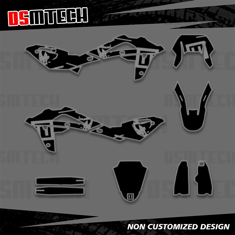 DSMTECH For HUSQVARNA TE250 2008 2009 2010 2011 2012 2013 Full Graphics Decals Stickers Motorcycle Background Custom