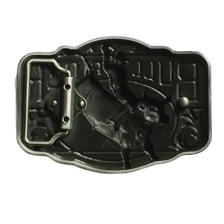 Hot Sale Wesretn Running Bull Belt Buckle SW-BY603 suitable for 4cm wideth snap on belt with continous stock