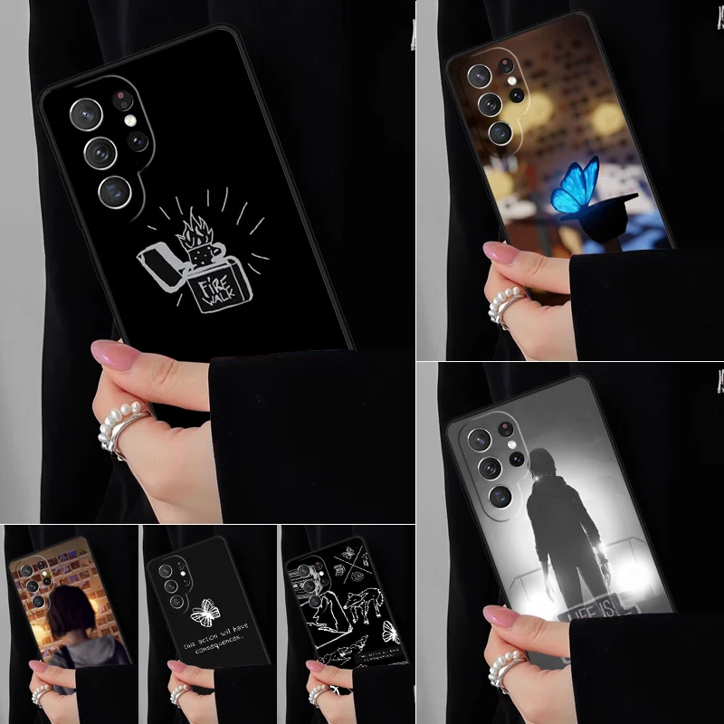 

Чехол для телефона Life Is Strange для Samsung Galaxy S25 S24FE S23 S22 S21FE S20 S10 Plus Ultra Note20 10Pro, мягкий черный чехол