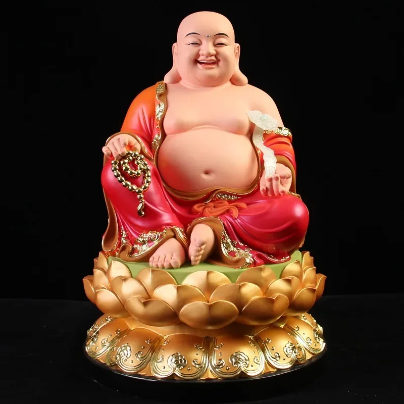 GOOD Buddha statue Southeast Asia Home store company Shrine GOOD LUCK RUYI God of wealth Maitreya Buddha Mammon God Sculpture