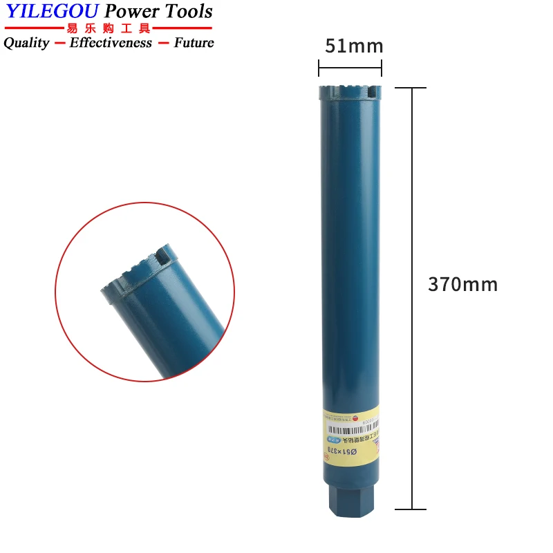 25 27 32 40 51 56 63 76 112 120 127 mm diamantboor. 370 450 mm droge diamantkernbit. 20-132 mm waterbetongatboor.