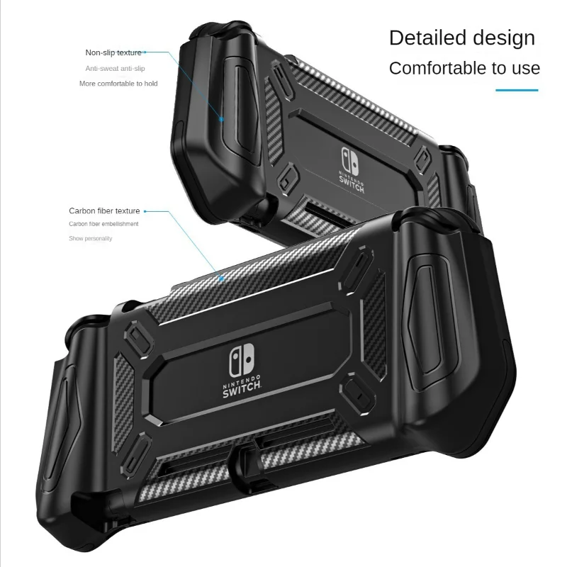 Heystop adequado para nintendo switch lite escudo protetor tpu jogo console interruptor manga protetora anti-queda escudo macio