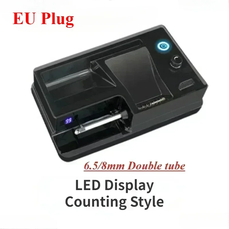6.5/8mm Tube Electric Cigarette Rolling Machine Infrared Sensing Injector Tobacco Filling Auto Cigarette Maker Smoking Accessory view 6