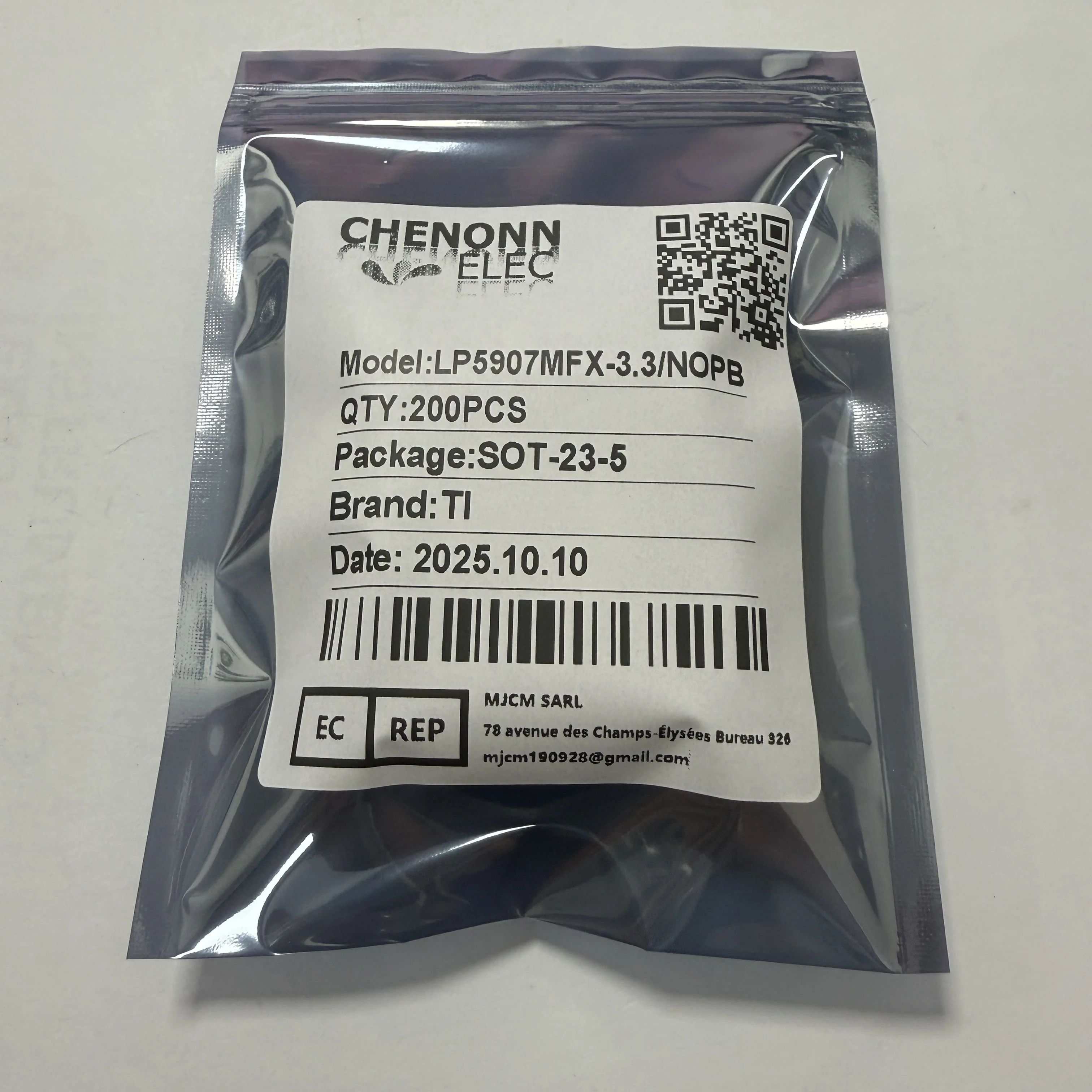 200 قطعة/الوحدة LP5907MFX-3.3/NOPB (PMIC)