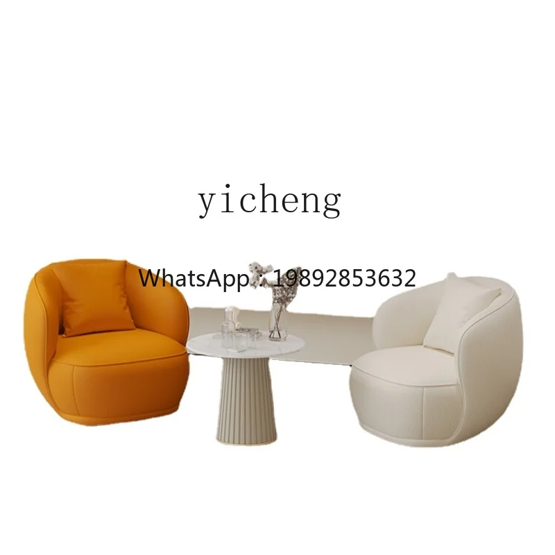 

ZZf Single Sofa Home Balcony Reception Simple Lazy Internet Celebrity Leisure Sofa Chair