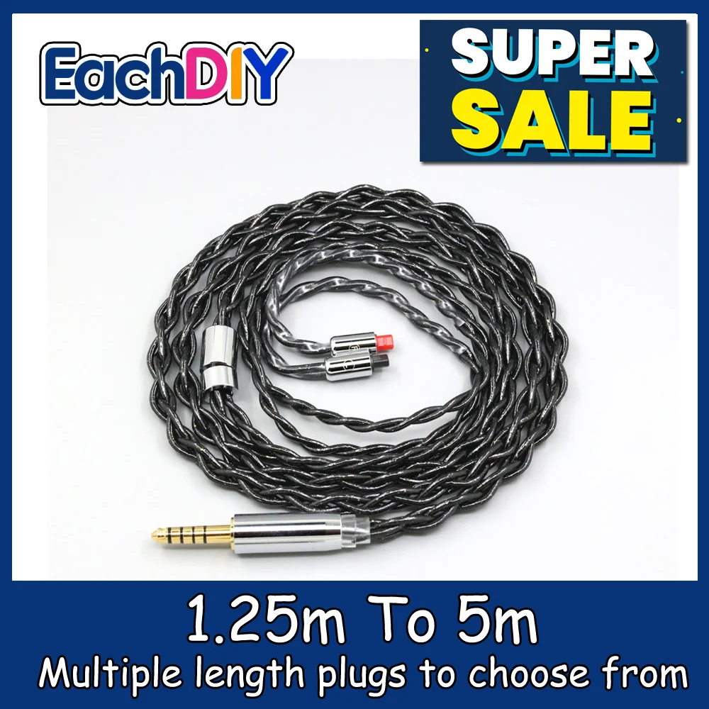 

99% Pure Silver Palladium Graphene Floating Gold Cable for Audio-Technica ATH-IM50 IM70 IM01 IM02 IM03 IM04 LN008778