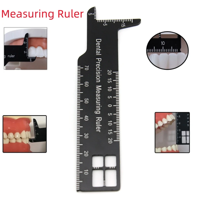 Autoclavable Dental Precision Measuring Ruler Double Sided Photography Gauge Span Scale Aluminum  Endodontic Medical Tools