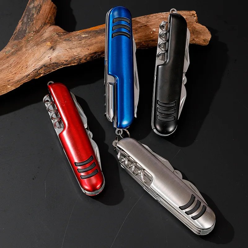 Newest 11 Functional Army Swiss Knives Multifunctional Folding Knife Pocket Hunting Outdoor Camping Survival Knives  EDC Tools