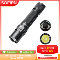 Sofirn SP35T 3800lm Tactical 21700 Flashlight Powerful LED Light USB C Rechargeable Torch with Dual Switch Power Indicator ATR