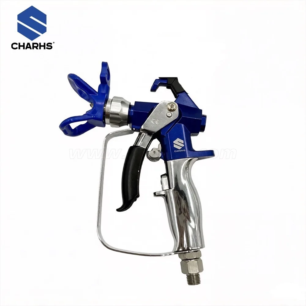 High Pressure Airless Spray Gun 3600Psi 24.8MP Two-Finger Type with Protective Cover Nozzle for Professional Painting image 3