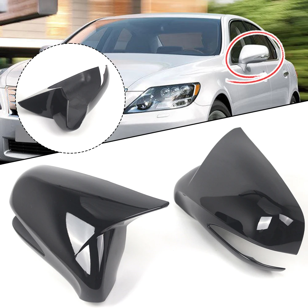 Gloss Black Car Wing Side Rearview Mirror Cover Cap For Lexus RX270 RX350 RX450 2009-2014 Car Exterior Accessories