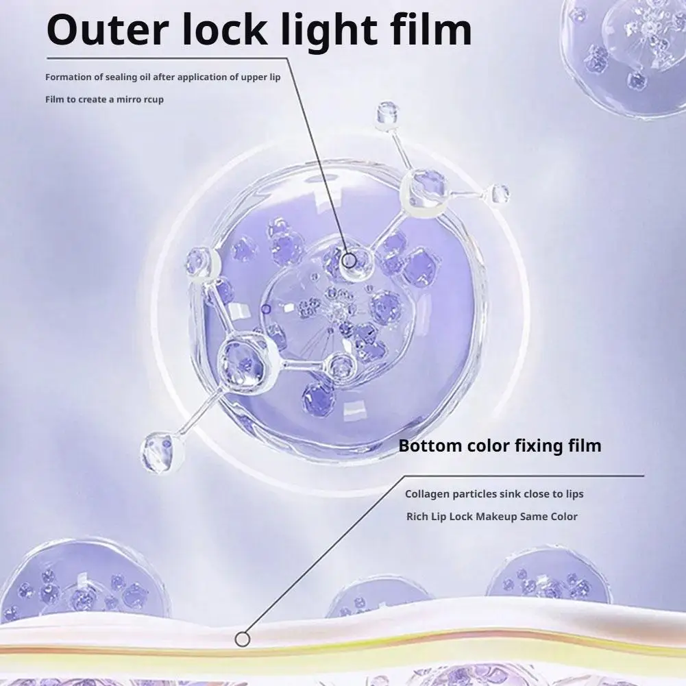 2025 겨울 지속력 좋고 색이 바래지 않는 온도 변화 립 오일 밤 플럼프 라이트 립 라인 보습 컵 립 화장품