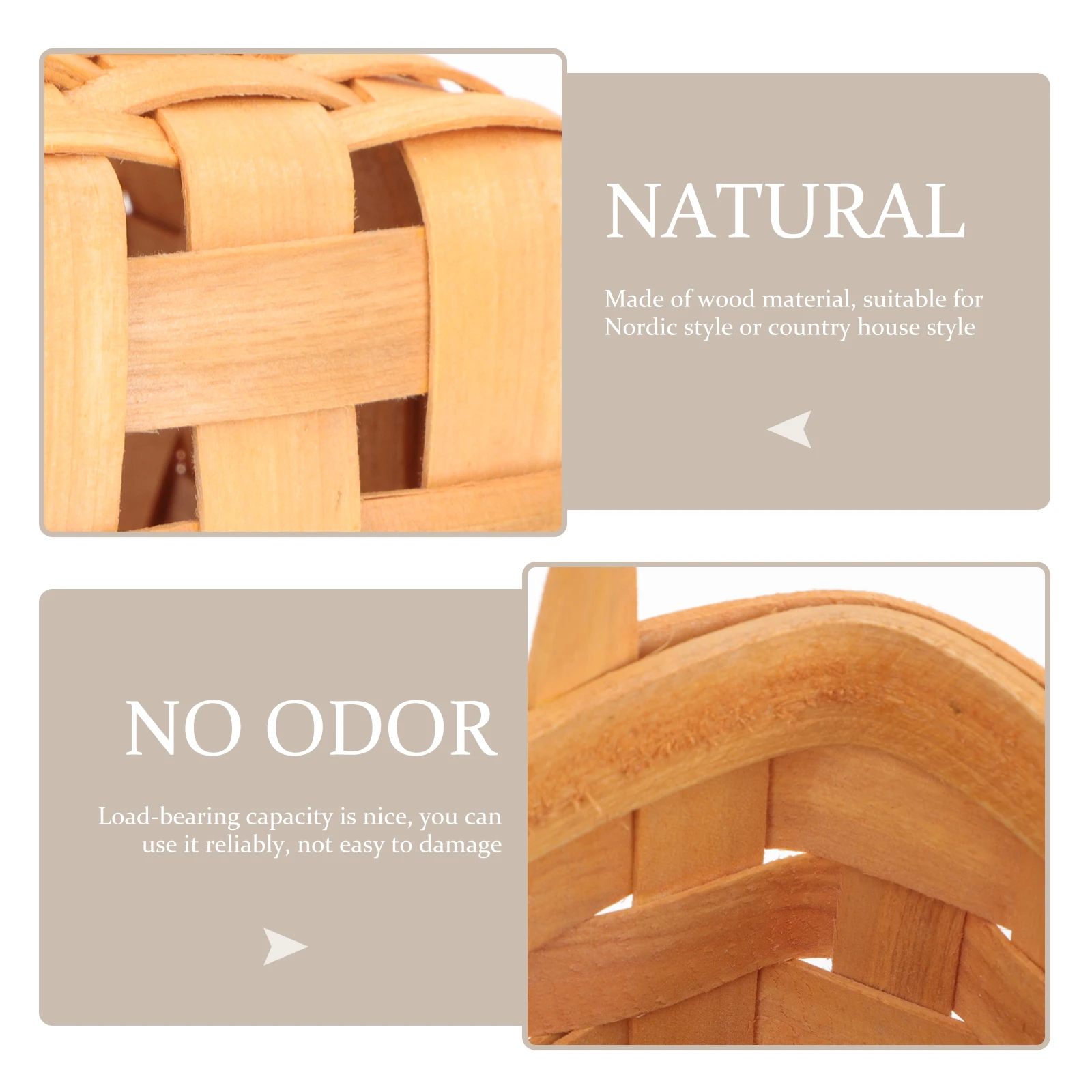 

Natural Wood Wall Mounted Storage Baskets Woven Hanging Organizer For Kitchen Bedroom Living Room Hanging Storage Bins