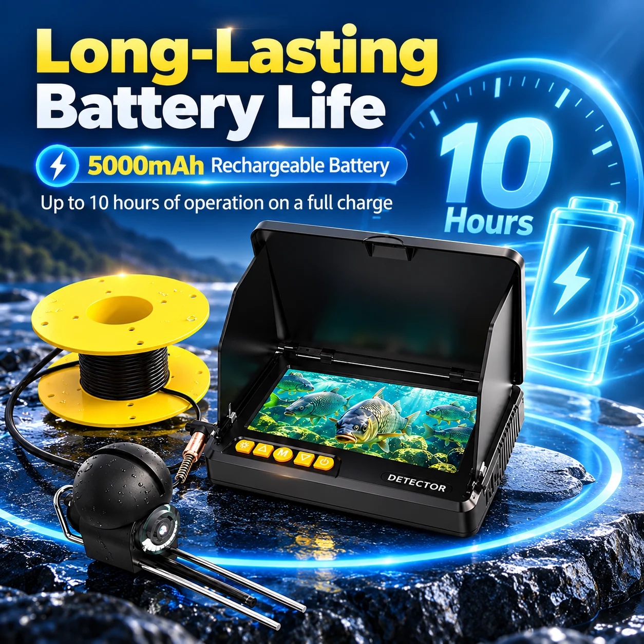 จอภาพขนาด 4.3 นิ้ว สำหรับใช้กั - Fish Finder Ice Fishing บทวิจารณ์และราคา