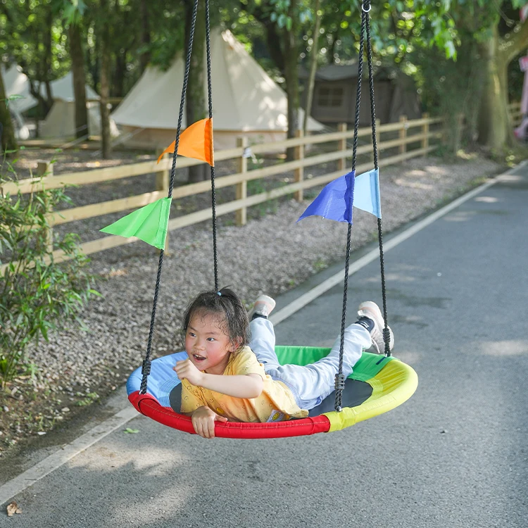 

Tree Swing Seat for Kids 40 Inch Outdoor Round Tree Swing for Children Heavy Duty Safe Durable Easy Install