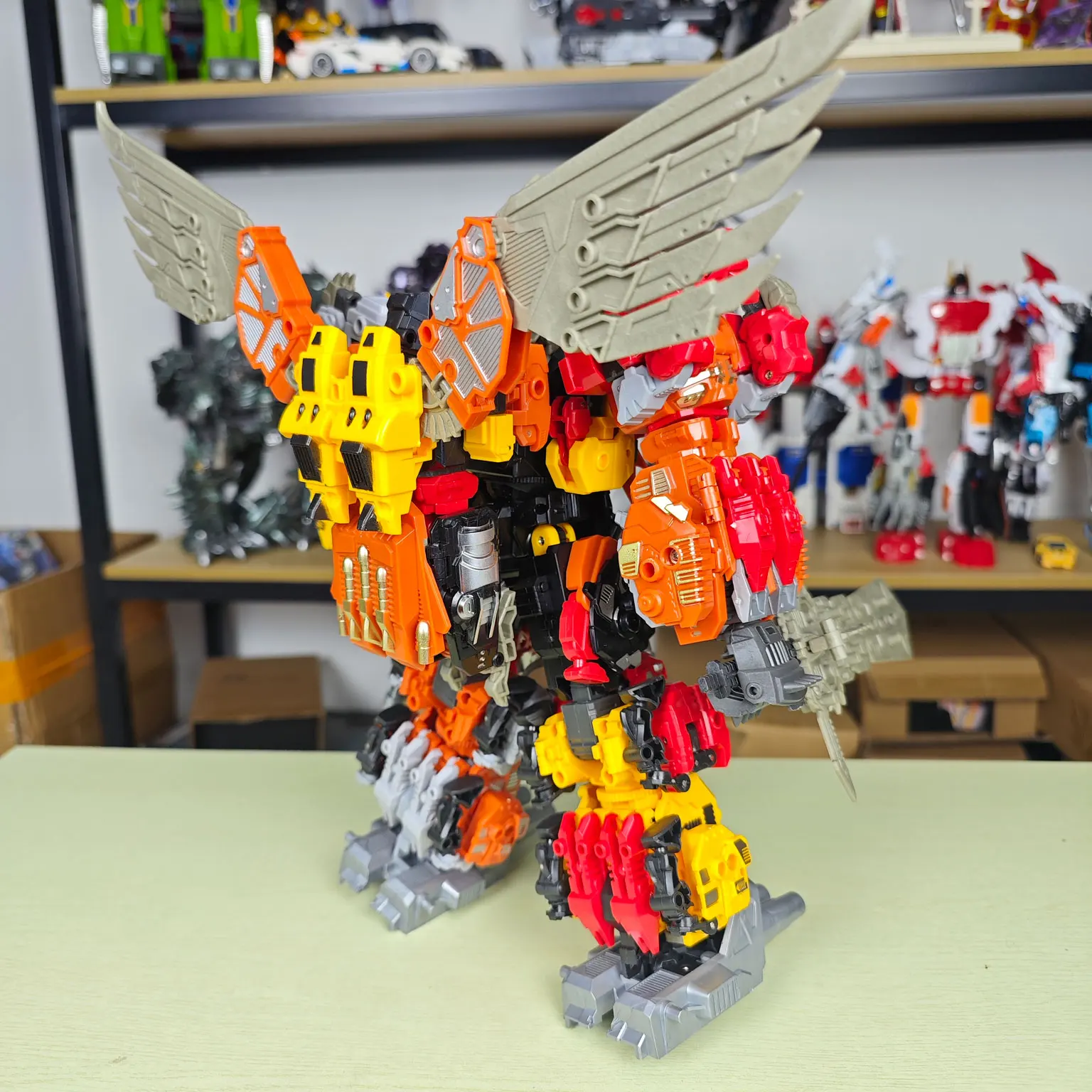 TENGYANG 30CM Predaking 변환 Predacons 6 IN 1 또는 5 IN 1 액션 피규어 장난감 상자 없음