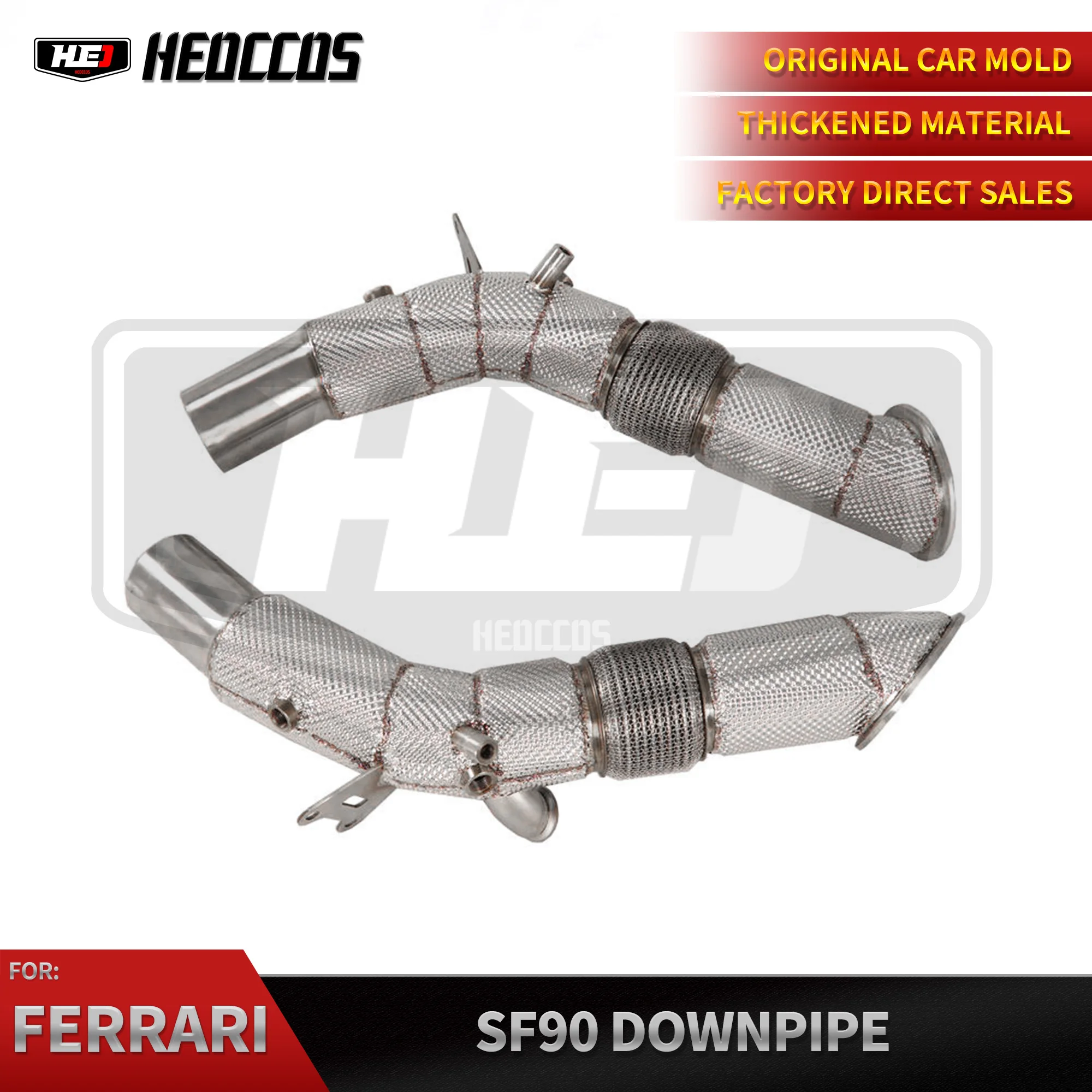 

HEO Factory direct sales High Flow Straight Pipe Downpipe For Ferrari SF90 Performance Exhaust Upgrade Parts