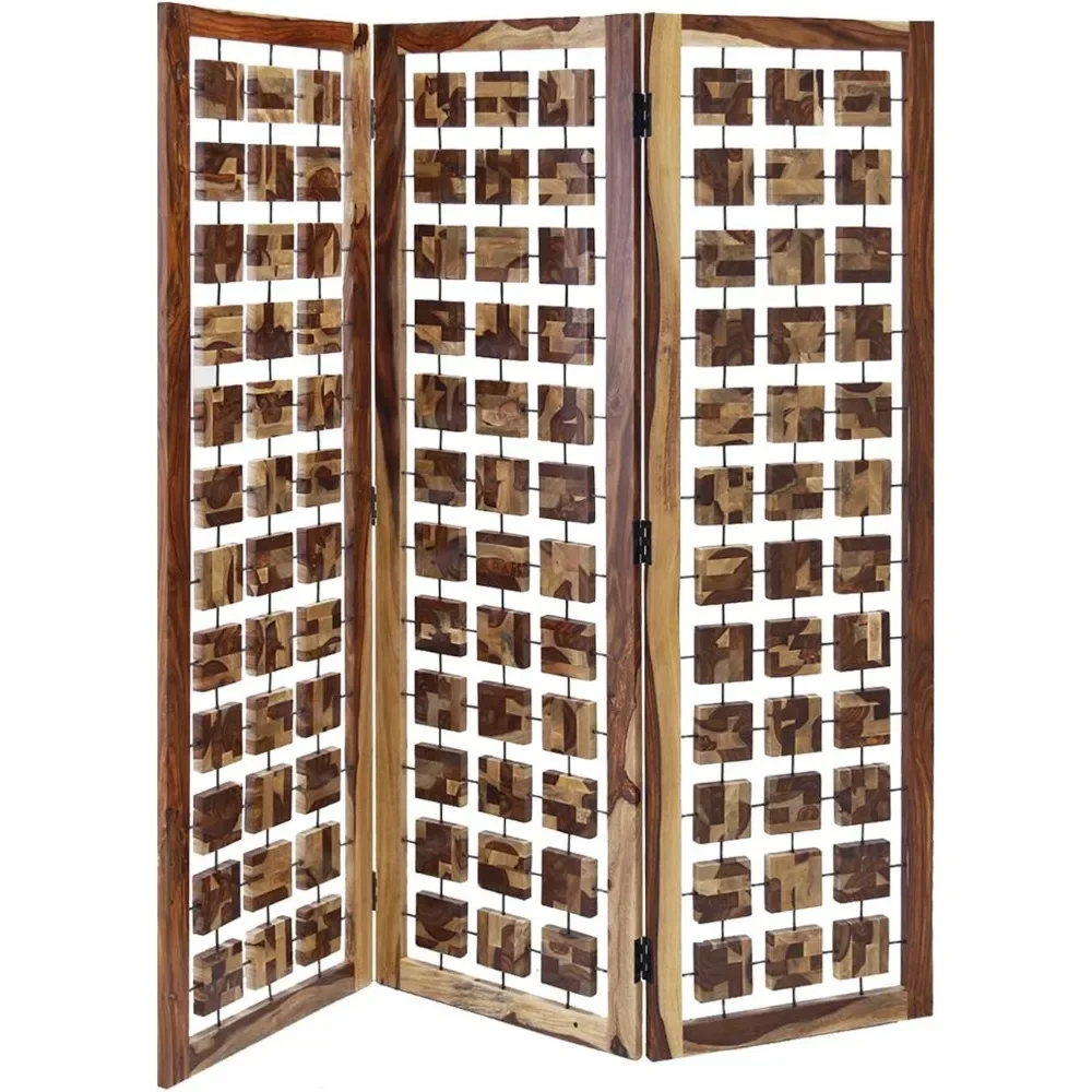 Room Divider, 72 x 66, Brown