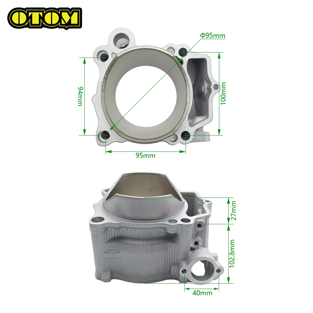 Motorcycle For YAMAHA Engine Cylinder Block WRF YZF YFZR YFZX 450 ATV Motocross Off-road Pit Dirt Bike Accessories Parts 95mm