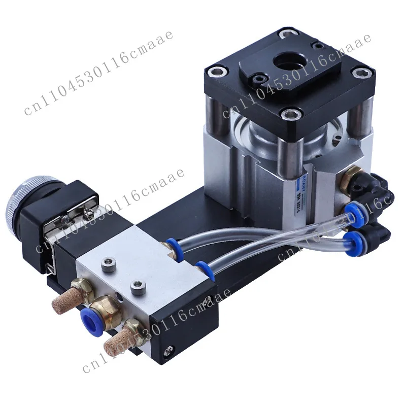 Pneumatic Edge Banding Strip Punching Machine 3-in-1 Hole Round Sticker Sheet Machine Edge Banding with Punching