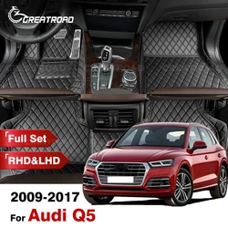 Car Floor Mats For Audi Q5 2009 2010 2011 2012 2013 2014 2015 2016 2017 Custom Auto Foot Pads Carpet Cover Interior Accessories
