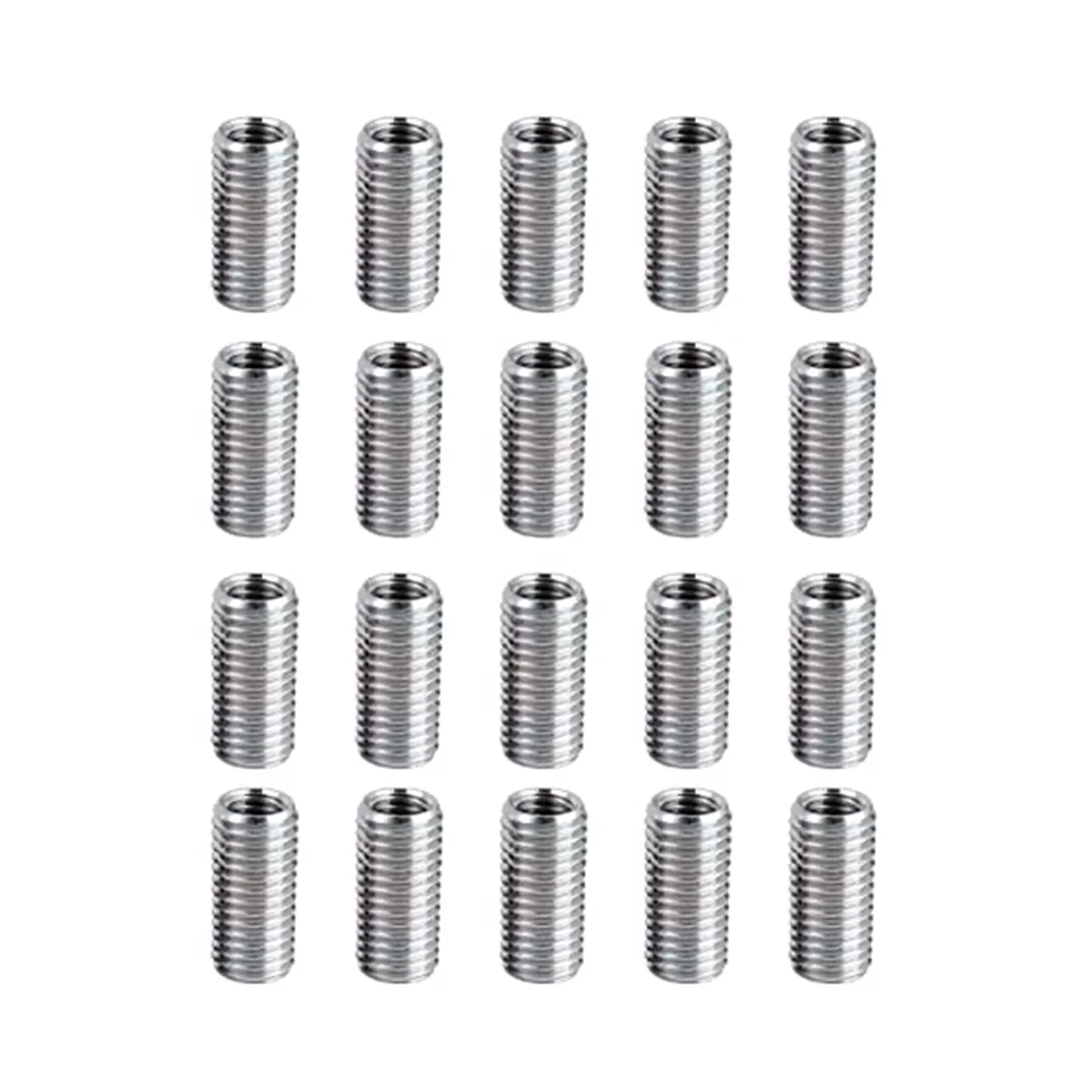 

20 Pcs Thread Reducing Nuts, M8 Male to M6 Female Thread Screw Sleeve Bolt Conversion Nuts, Threaded Reducers Adapters