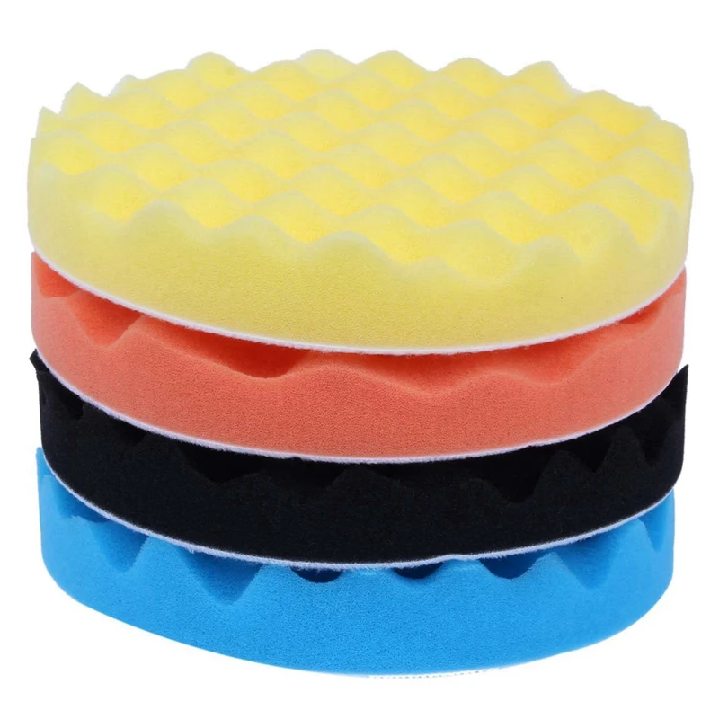 

16Pcs 7Inch/180Mm Sponge Polishing Buffer Pad Kit Tool For Car Polisher