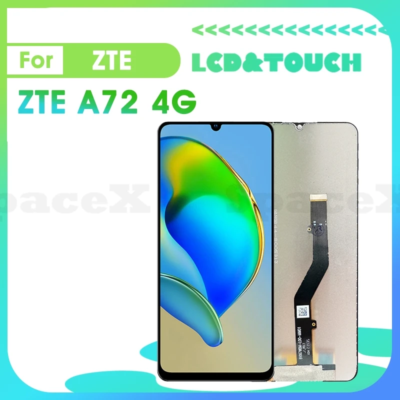 

A72 4G 6.75"Original For ZTE Blade A72 4G LCD Display Touch Digitizer Assembly Replacement Phone Screen ZTE A72 4G LCD