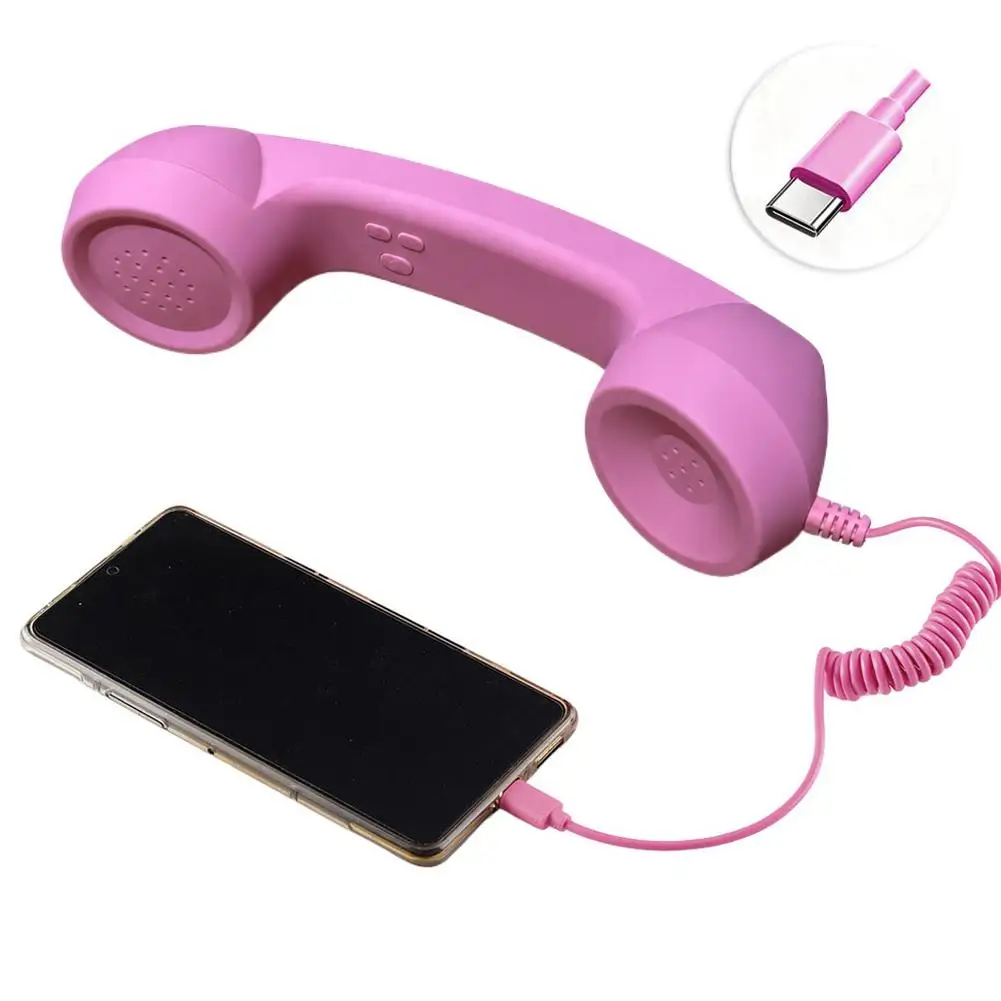USB-C Retro Telephone Handset with Mic product photo
