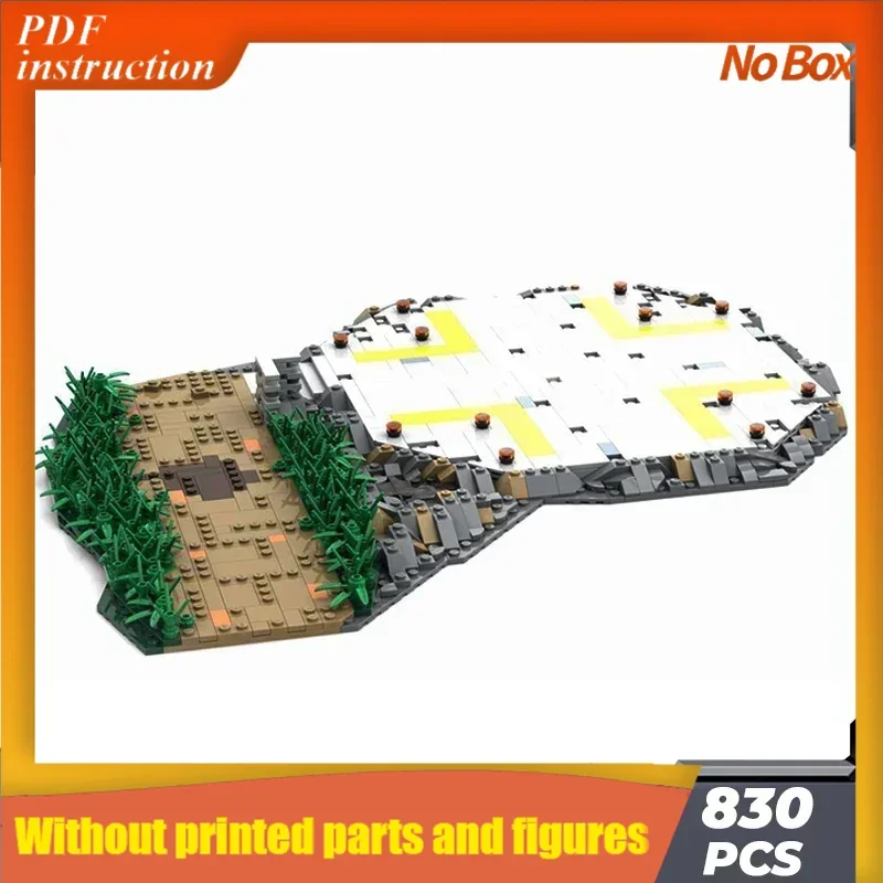 Moc Building Bricks Military Movie Model Helicopter Landing Pad Technology Modular Blocks Gifts  Toys DIY Sets AssemblyChristmas