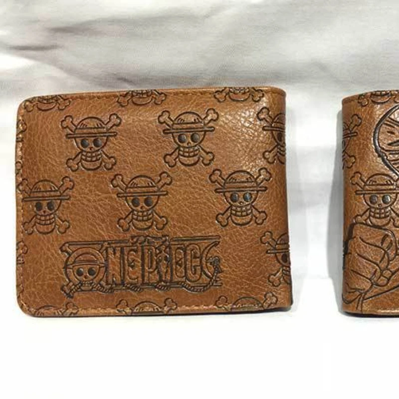 ワンピース アニメグッズ ルフィ スカル柄 メンズ財布 漫画風財布 PUレザー カード収納 誕生日プレゼント 和風