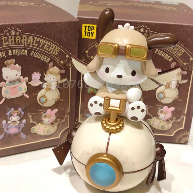 Kuromi Blind Box Anime Sanrio Family Steampunk Series Anime Figure Kawaii Decor Mystery Box Guess Bag Girl Surprise Gift Toys